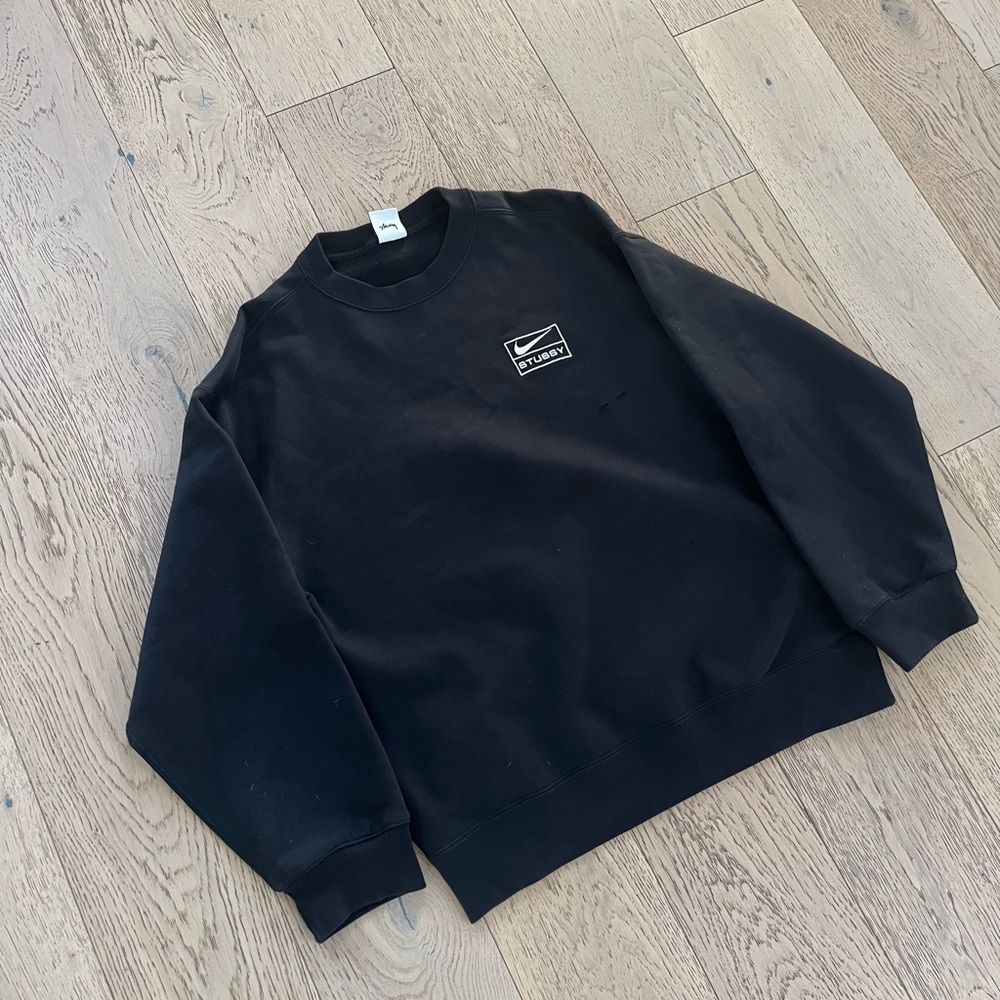 Stussy X Nike Men’s Black Crewneck